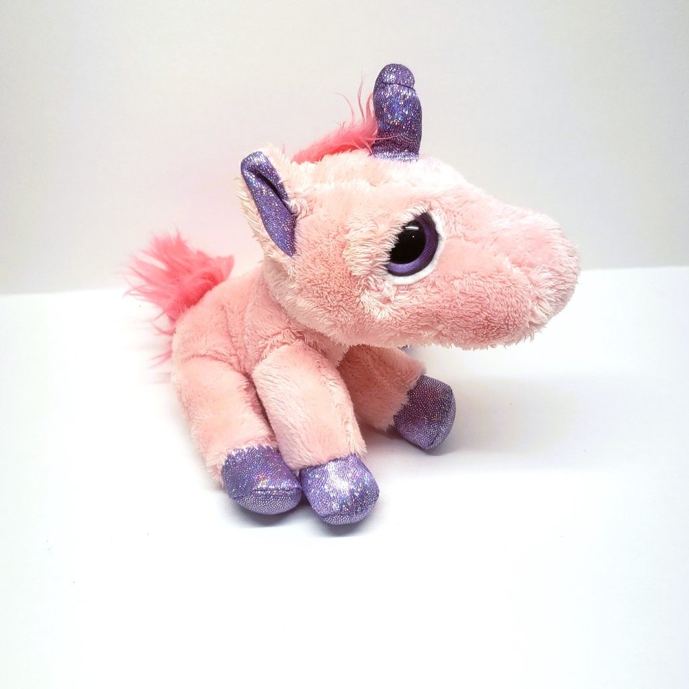 Russ Spirit Unicorn Plush Lil Peepers Pink Purple Sparkle Stuffed Animal